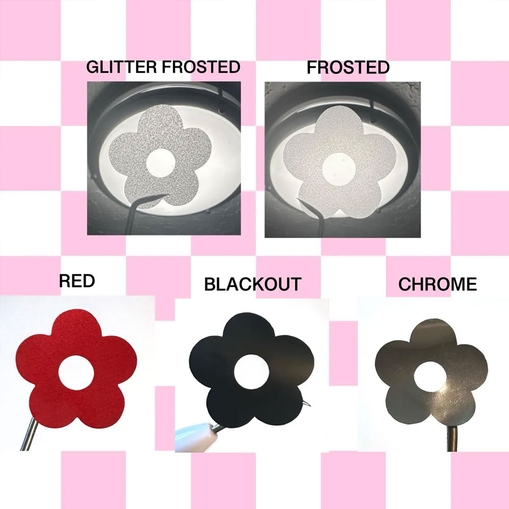 (Set of 36pcs)Daisy Flower Stickers, Vinyl Headlight/Taillight Stickers, Car Exterior Lights/Windows Decor, Halloween Gift for Car Owners/Friends/Her