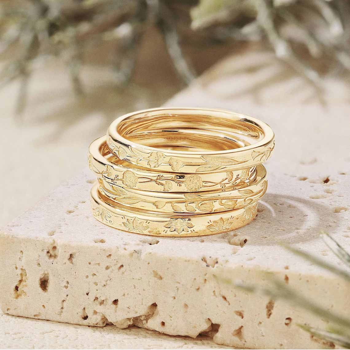 Bague de naissance personnalisée avec fleur gravée, bague florale en argent sterling 925, bijou délicat pour femme, cadeau d'anniversaire pour mère/grand-mère/épouse