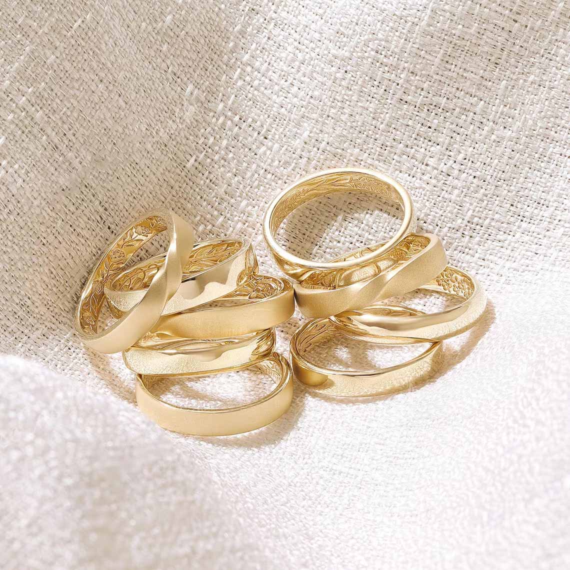 Bague de naissance personnalisée avec fleur gravée, bague florale en argent sterling 925, bijou délicat pour femme, cadeau d'anniversaire pour mère/grand-mère/épouse