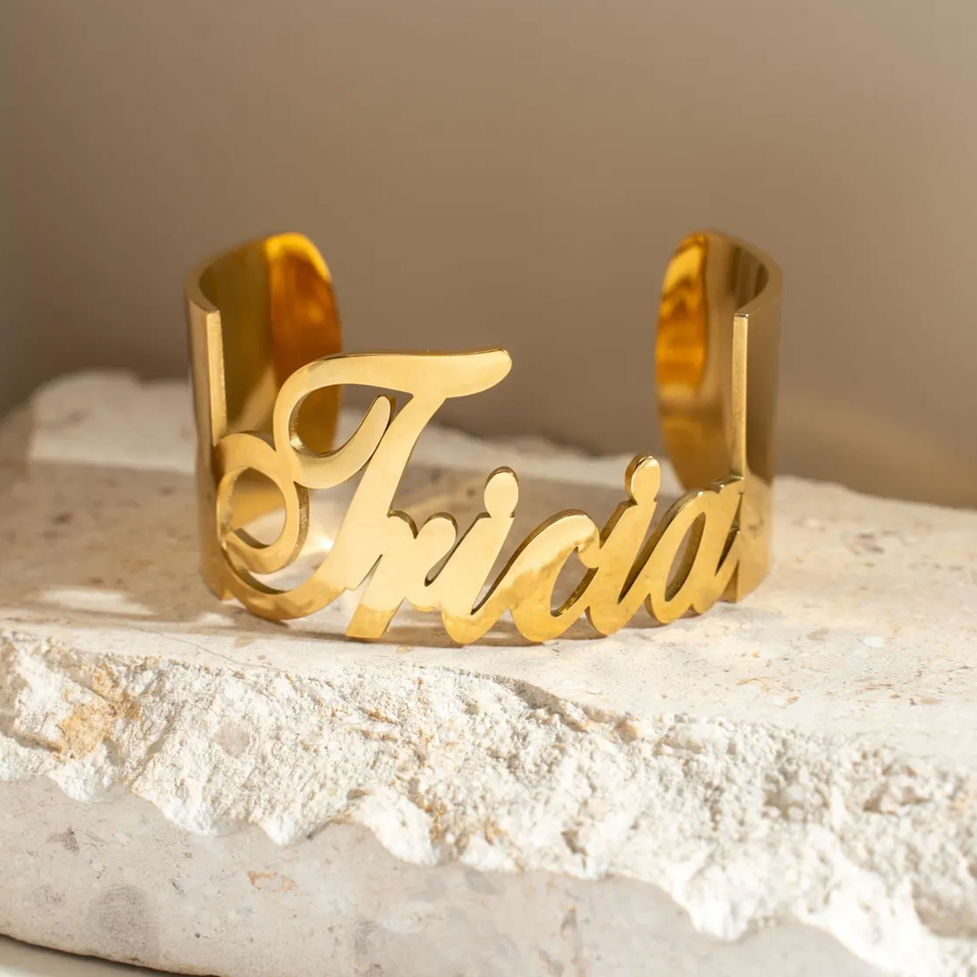 Personalized Name Bangle Cuff Bracelet, Dainty Engraved Cut-out Name Bracelet, Women's Jewelry, Birthday/Mother's Day/Christmas Gift for Her/Wife/Mom