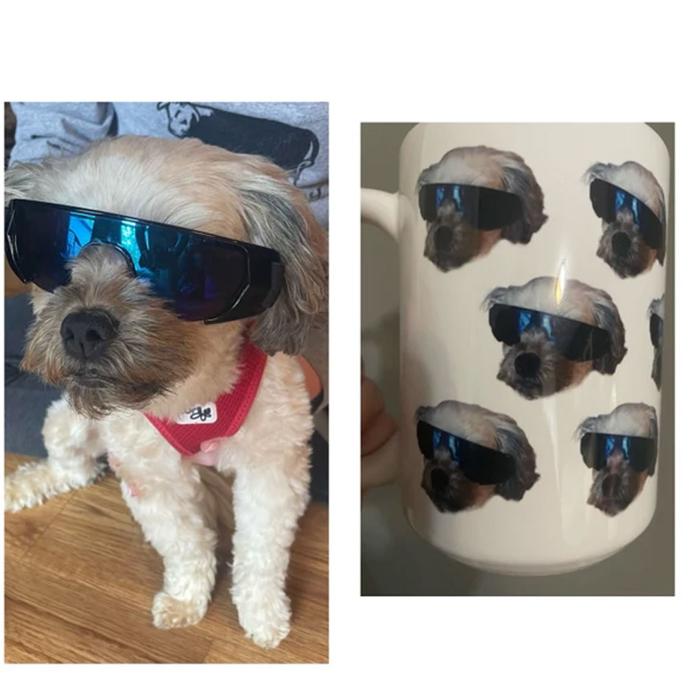 Personalized Dog Face Mug, Multiple Dog Face Coffee Cup, 11oz/15oz Ceramic Mug, Hot Cocoa Mug, Birthday/Christmas/Memorial Gift for Dog Mom/Pet Lovers