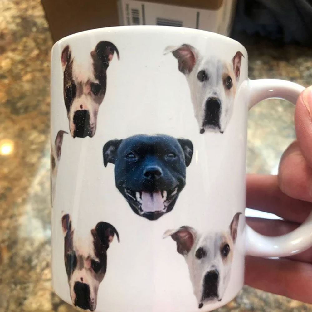 Personalized Dog Face Mug, Multiple Dog Face Coffee Cup, 11oz/15oz Ceramic Mug, Hot Cocoa Mug, Birthday/Christmas/Memorial Gift for Dog Mom/Pet Lovers