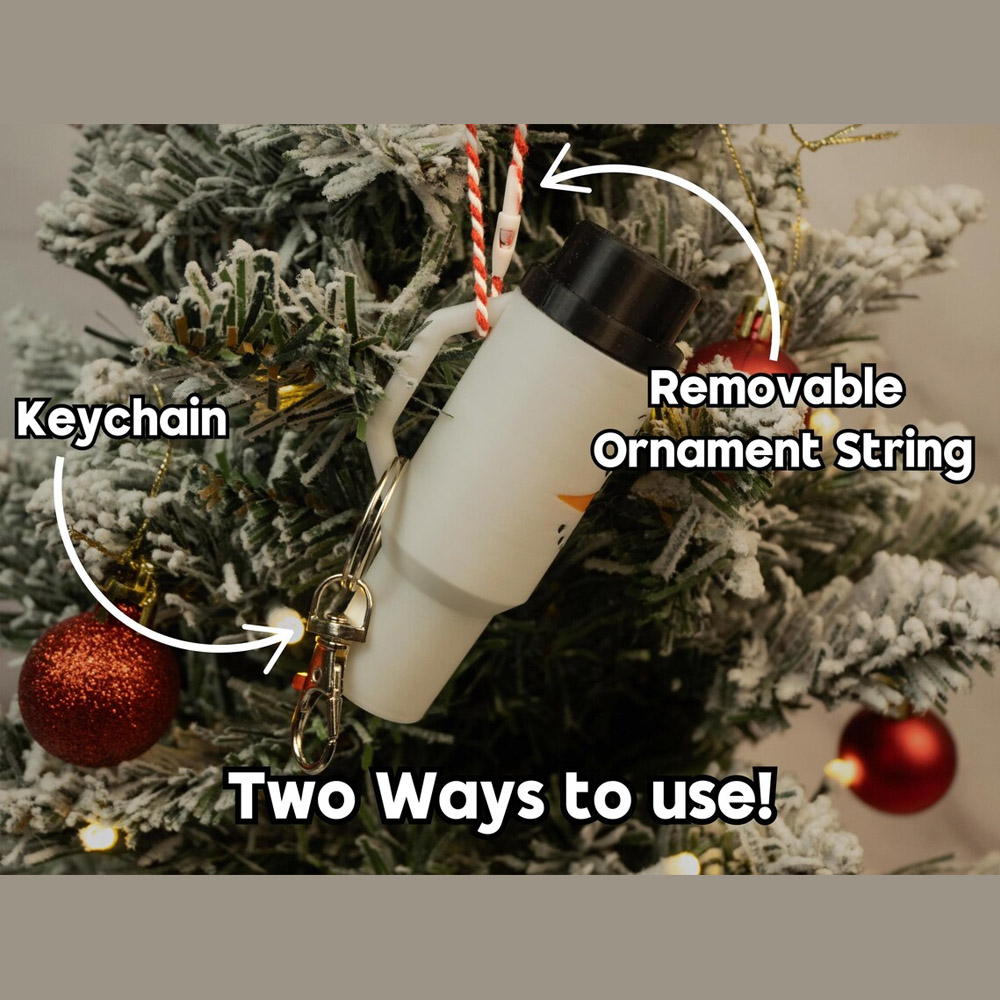 Mini julnyckelring med glas, förvaringsfodral för hemlig tomte för läppstift/kontanter, julgransdekoration, julklapp till barn/familj/vänner