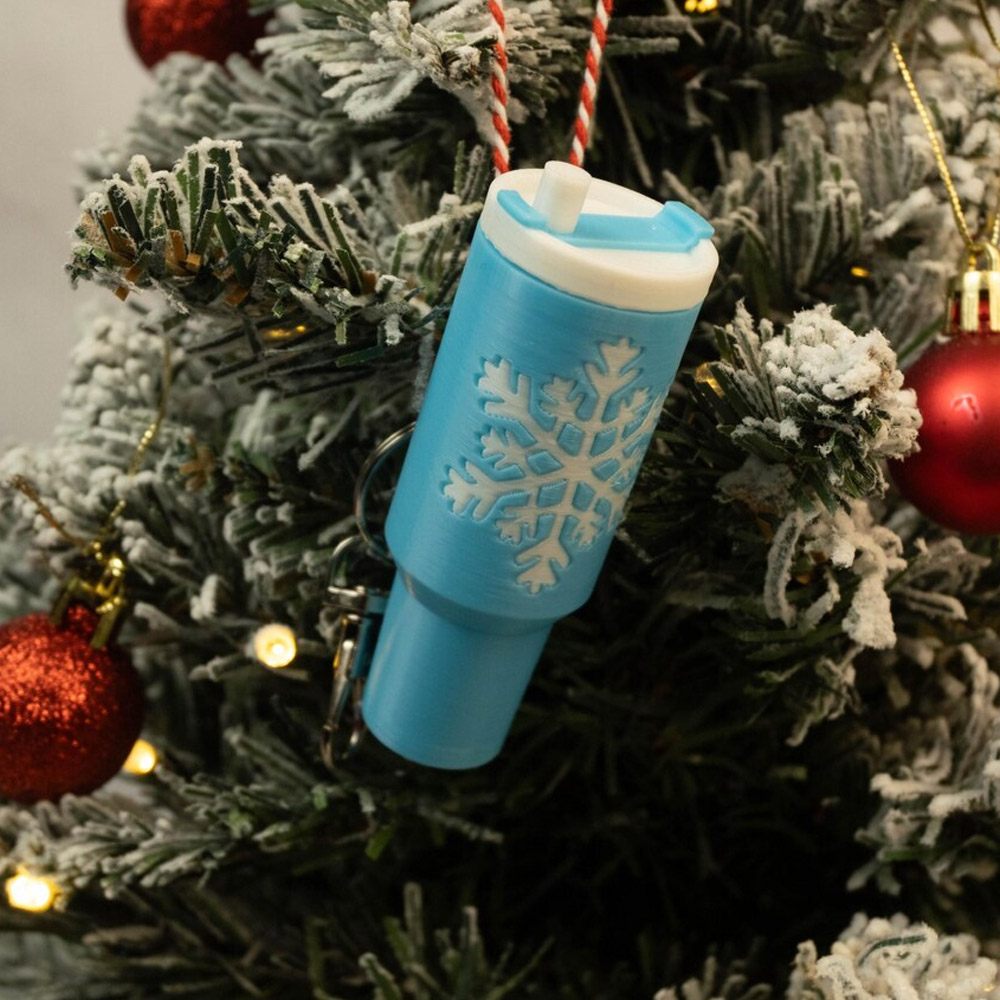 Mini julnyckelring med glas, förvaringsfodral för hemlig tomte för läppstift/kontanter, julgransdekoration, julklapp till barn/familj/vänner