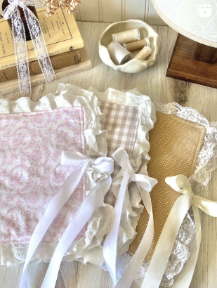 Custom Lace Bow Country Bible Cover Handwork For Women