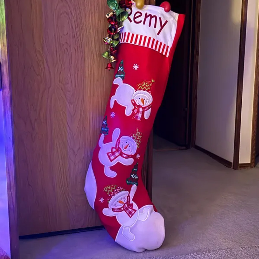 Custom Name Giant Tumbling Christmas Stocking, First Christmas Decor, Festival Fireplace Christmas Hanging Ornament, Christmas Gift for Family/Kids