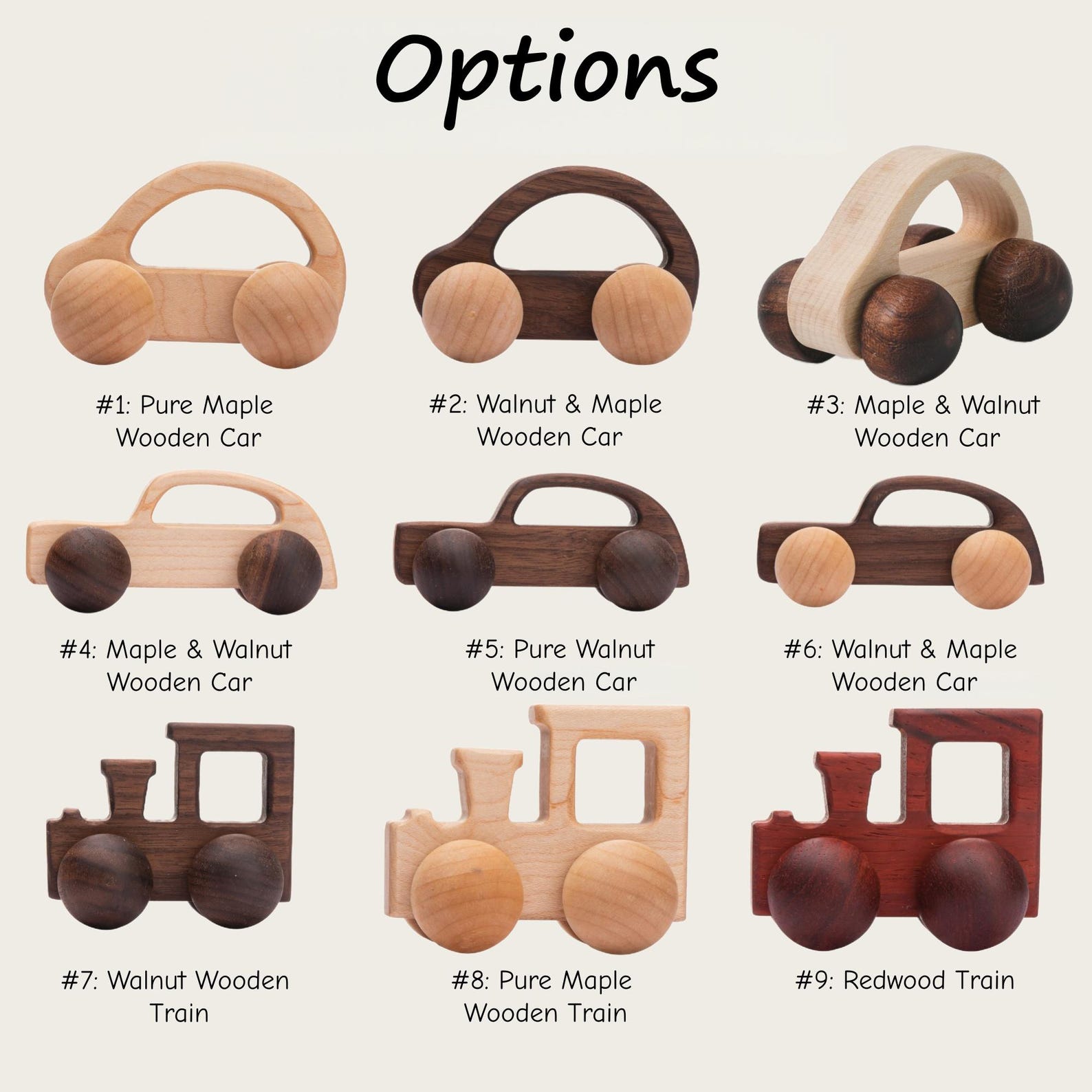 Wooden Toy Car for Toddlers, Vehicles for Kids Gift, Baby Decor, Christmas Gift for Little Car Lovers, Nursery for New Mom/Dad/Grandson/Granddaughter