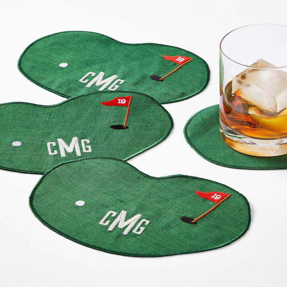 ✨Free Personalization✨ SPORTS ICON COCKTAIL NAPKINS, SET OF 4