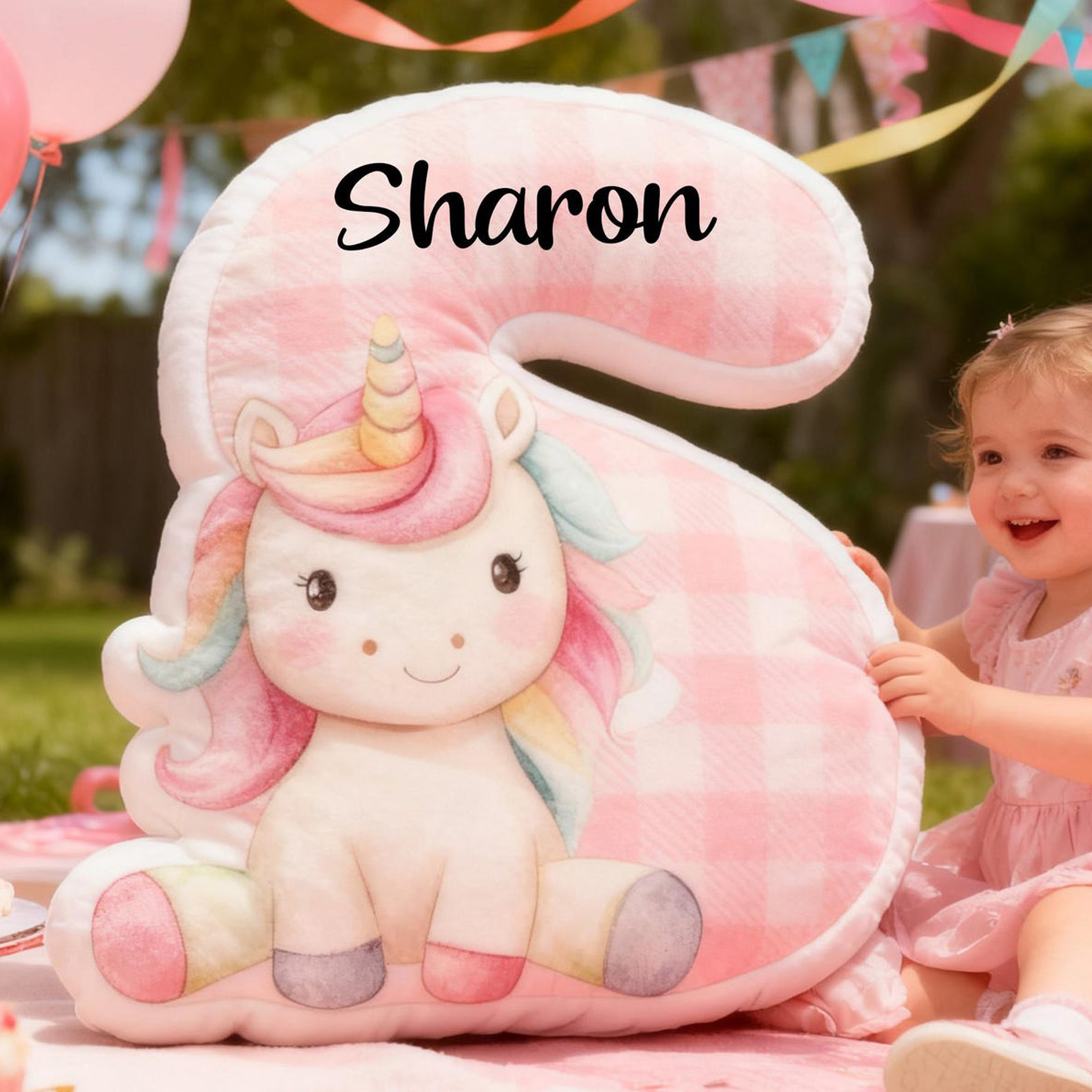 Personalized Baby's Name Animal Letter Pillow, Plush Stuffed 3D Alphabet Pillow, Nursery Decor, Baby Shower/Birthday Gift for Newborns/Boys/Girls