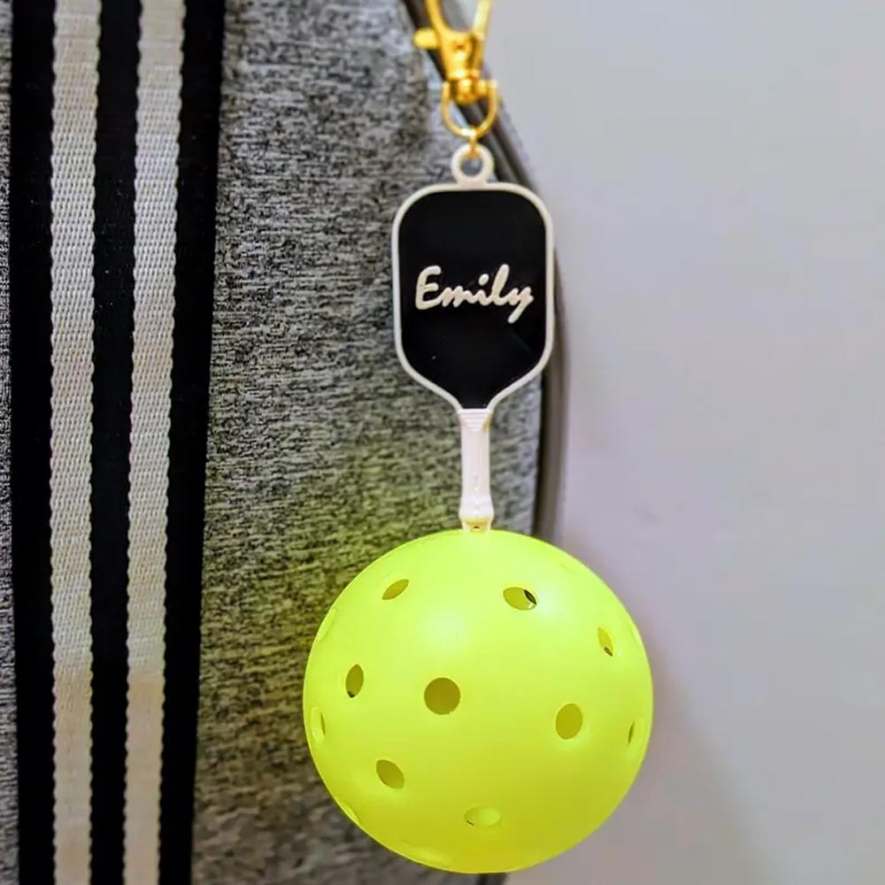 🎁 Custom Name Ball holder - Pickleball paddle keychain only - Personalized option