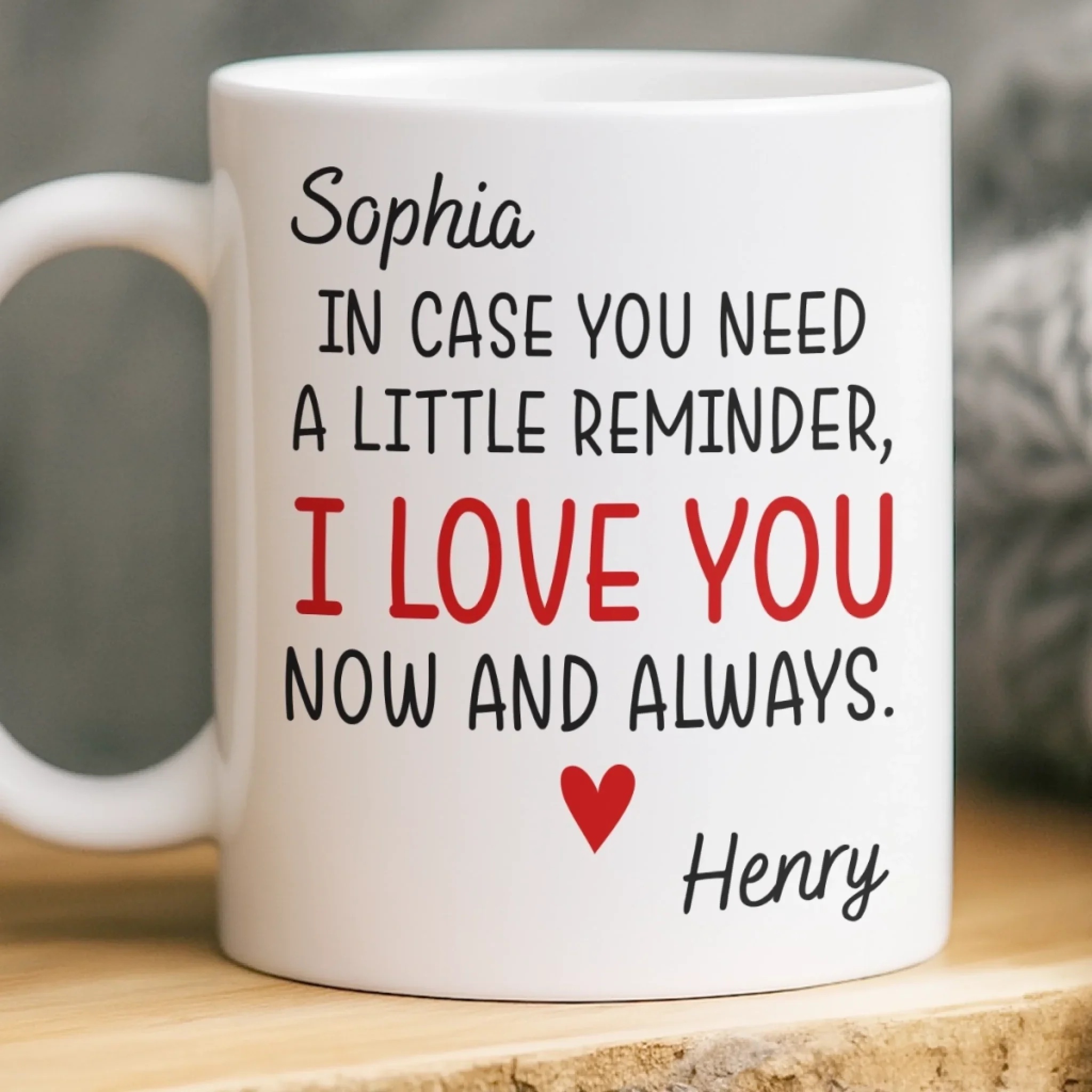 Personalized Mug Anniversary Christmas Wedding Gifts for Husband and Wife, Him and Her