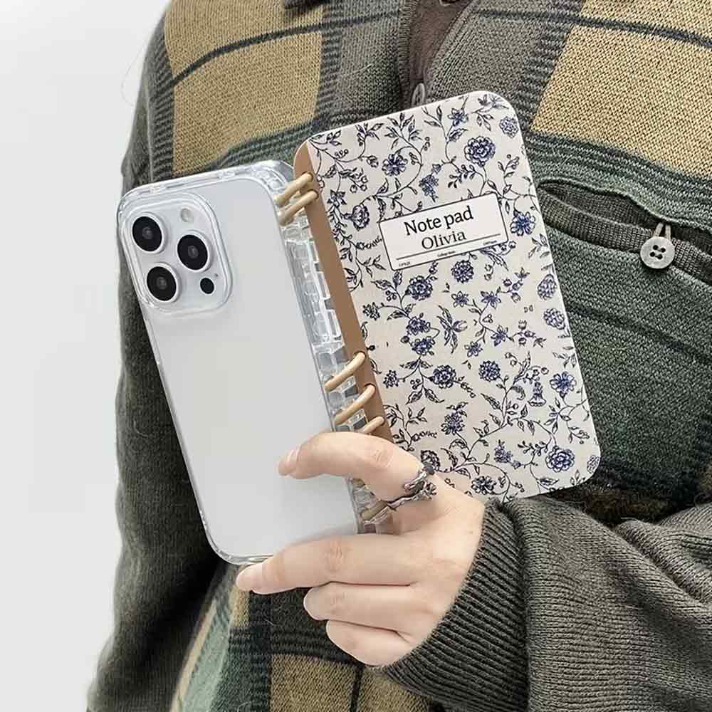 🎁 Personalized Phone Case, One TPU Material New Book Flip Style and White Porcelain Printed Phone Case for Apple Series 11, 12, 13, 14, 15, 16 Pro Max Series 23, 24 ULtra