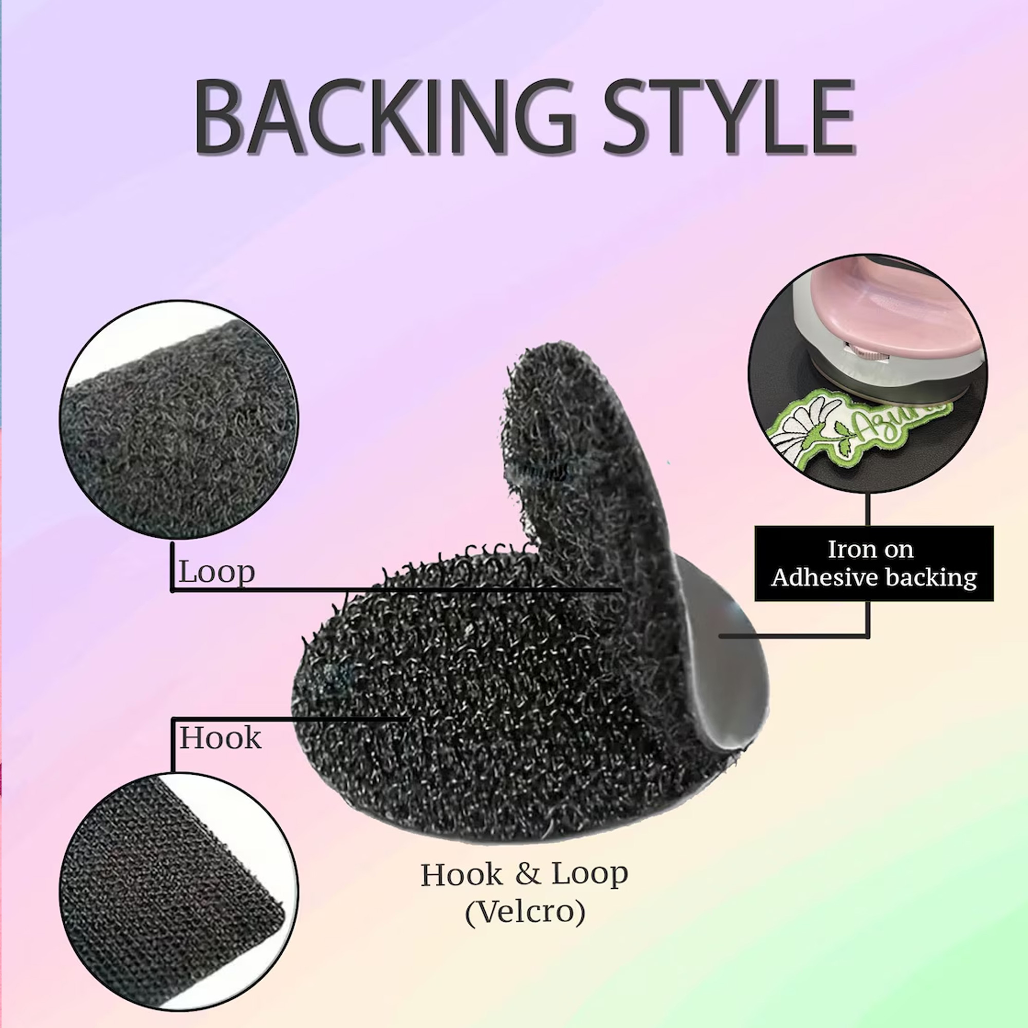 Personalized Embroidered Name Patch, Iron-On/Sew-On/Hook & Loop Uniform Patch, Colorful DIY Clothing Decor, Birthday/Memorial Gift for Teammates