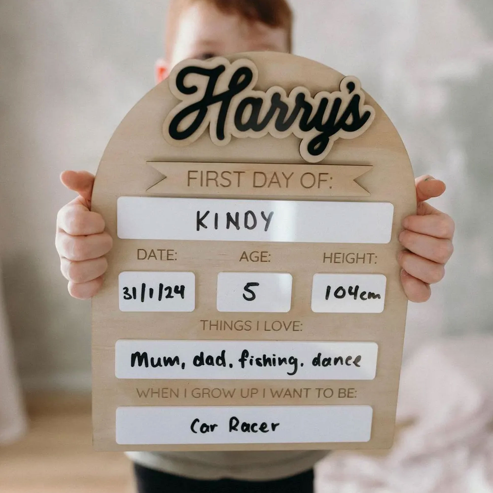 Personalized First Day and Last Day of School Sign, Wooden Milestone Board, Photo Prop, First Day of School/Back To School Gift for Girls/Boys/Kids