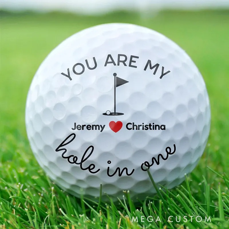 🏌️💗Vday Gift💗Personalized "Hole in One" Golf Ball with Custom Text