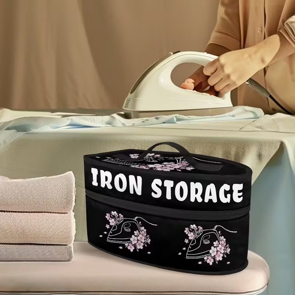 Custom Cherry Blossom Ironing Machine Storage Bag, Anti-Dust Portable Floral Ironing Case, Home Organizer, Mother's Day Gift for Mom/Grandmother/Her