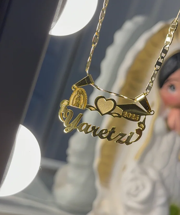 Personalized Virgencita Graduation Necklace