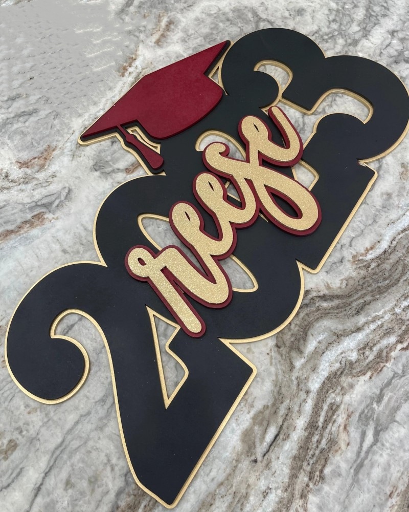Personalized Deluxe Graduation Sign