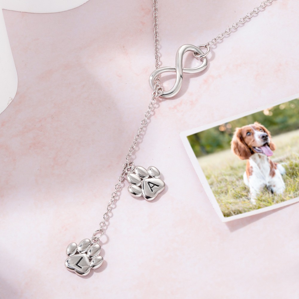 paw print necklace