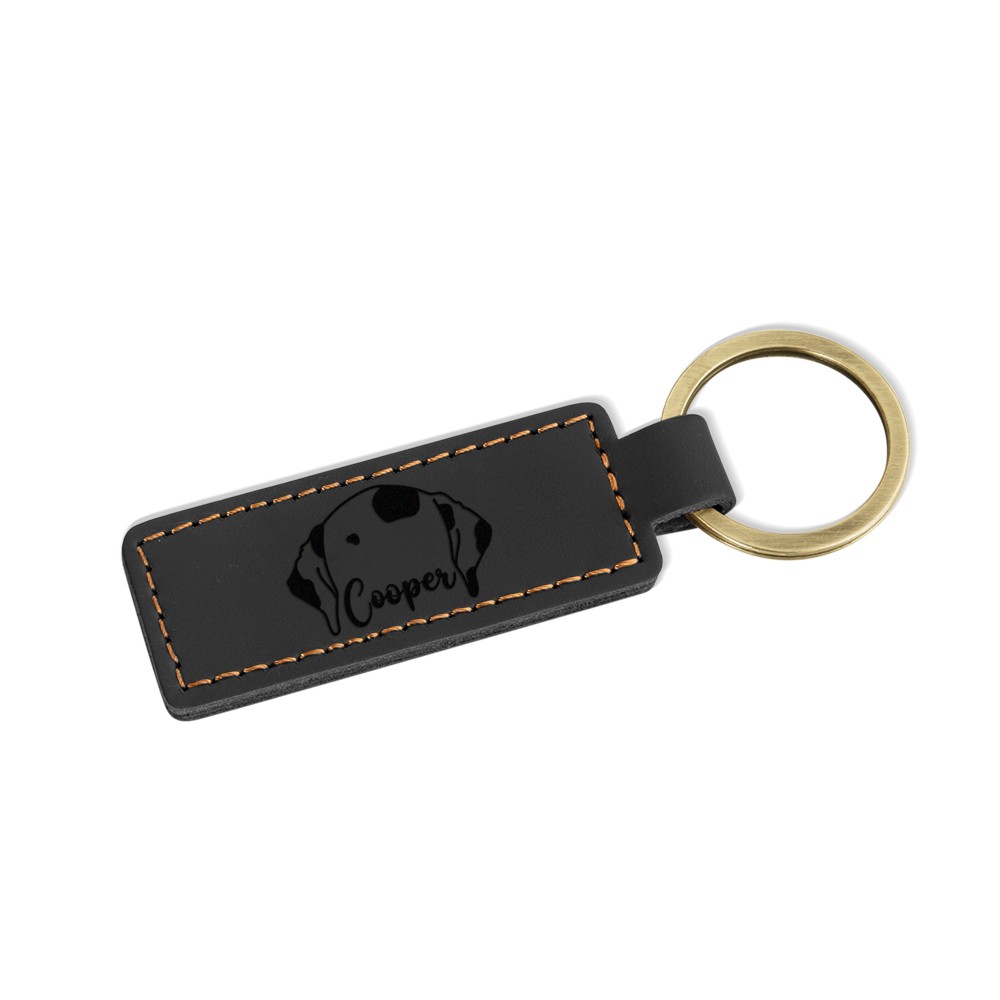 Personalized Dog Ear Keychain with Name, Custom Leather Keychain Dog Mom Keychain, Dog Dad Gift, Dog Mom Gift, Pet Lovers, Dog Owner Gift for Her
