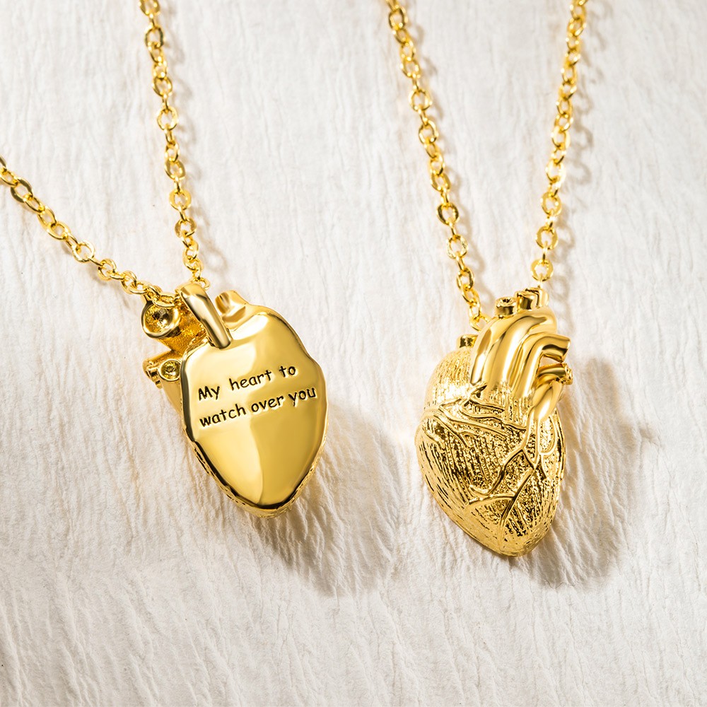 human heart necklace