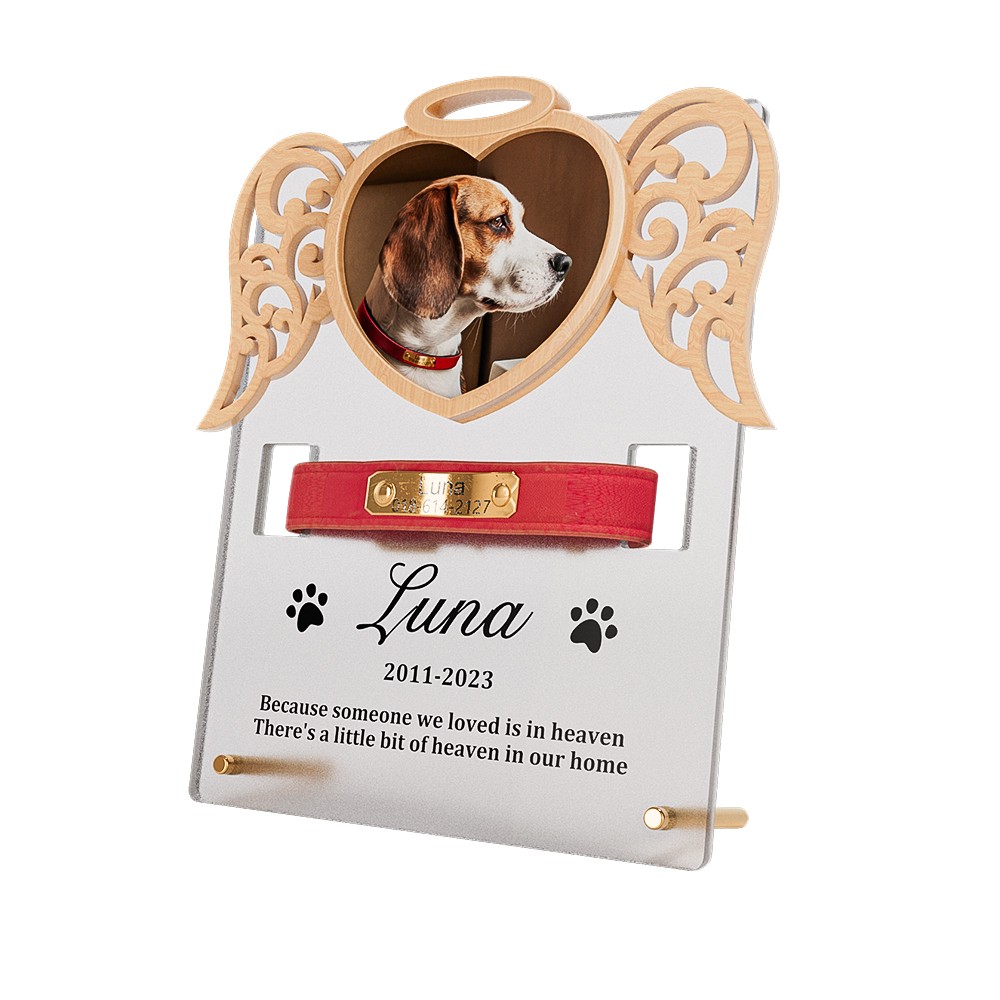 Custom Pet Collar Sign, Collar Holder, Pet Memorial Gift
