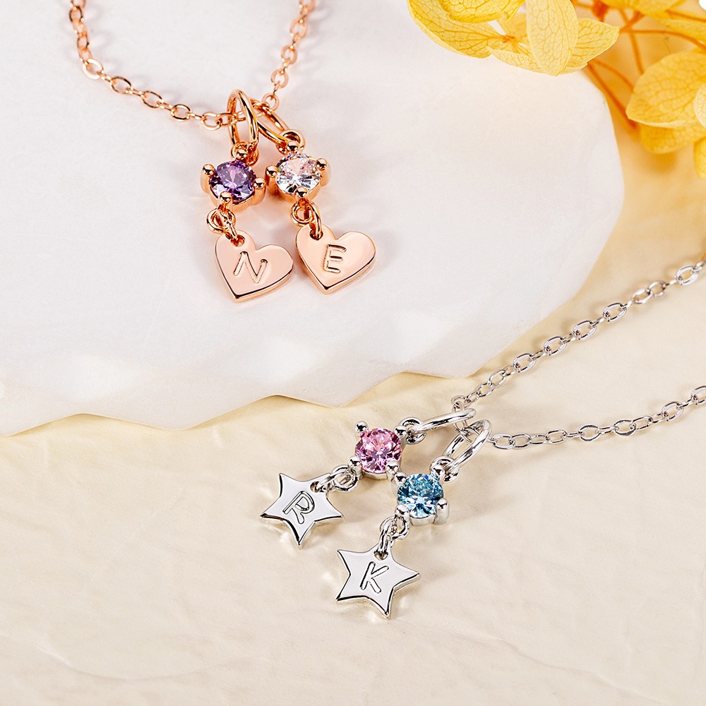 family birthstone necklace