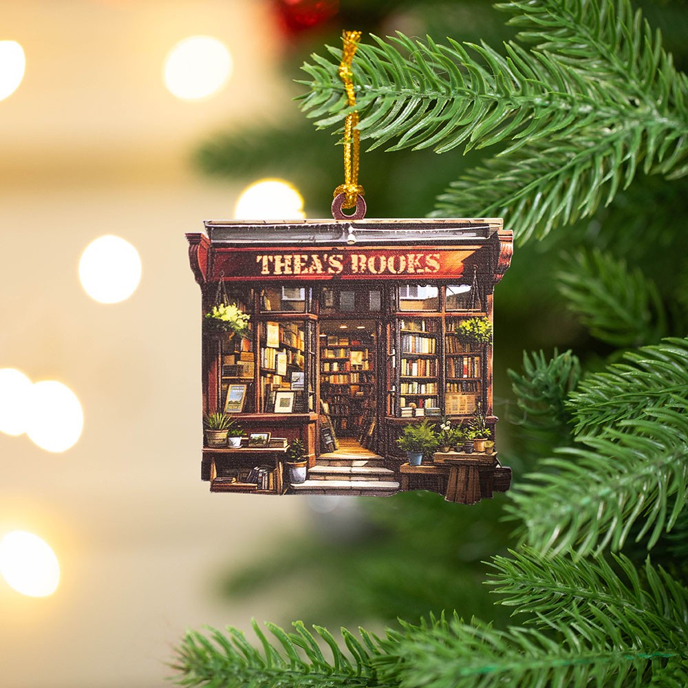 book lover ornament