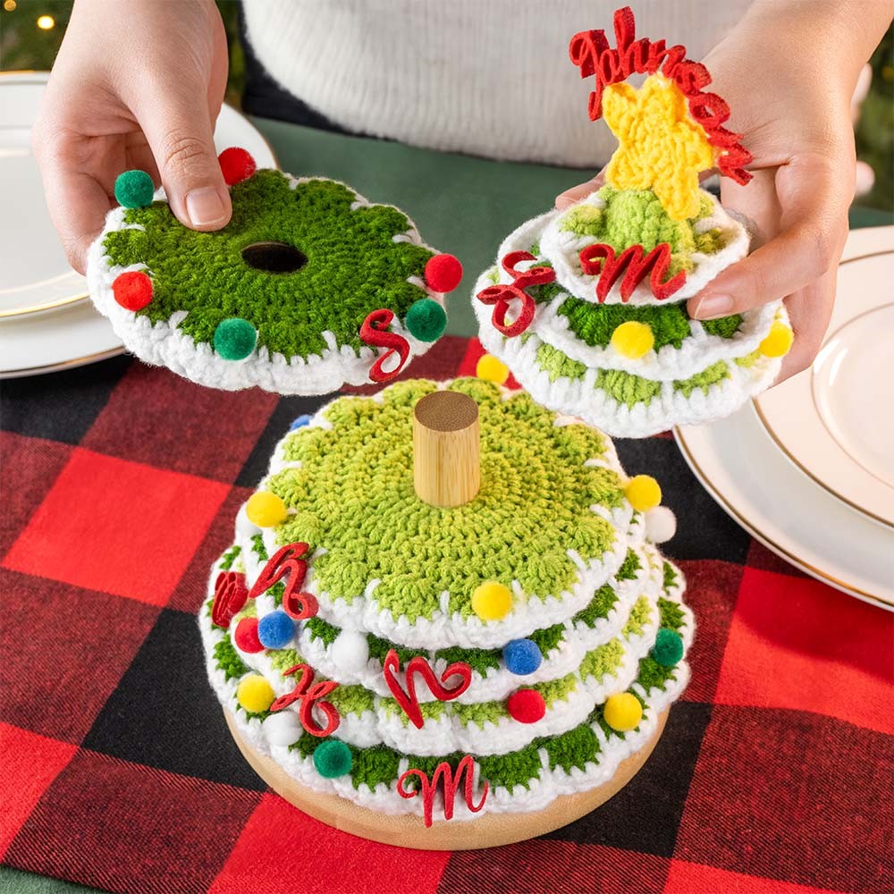 (Set of 5pcs)Christmas Family Coasters