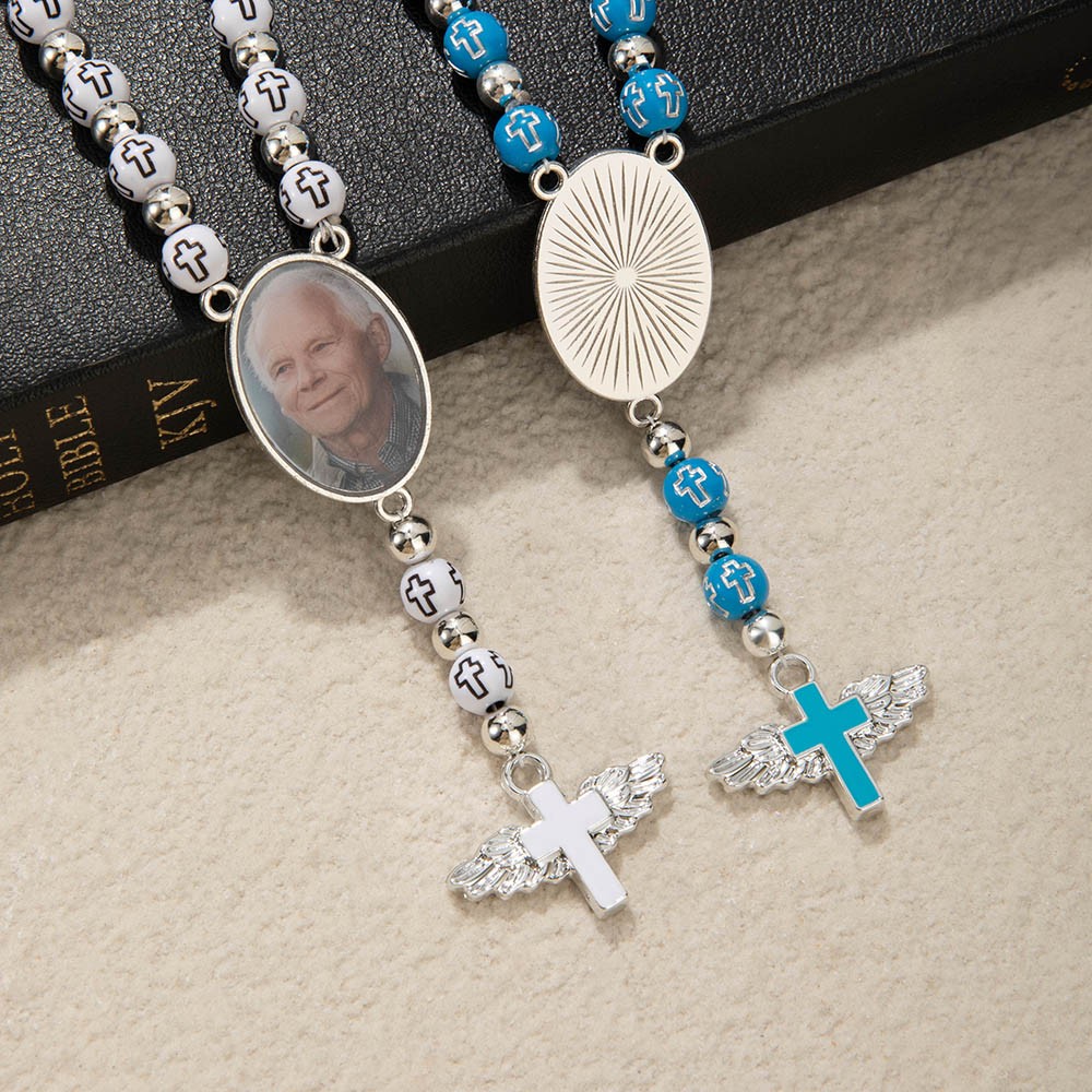 Memorial Necklace with Photo Charm