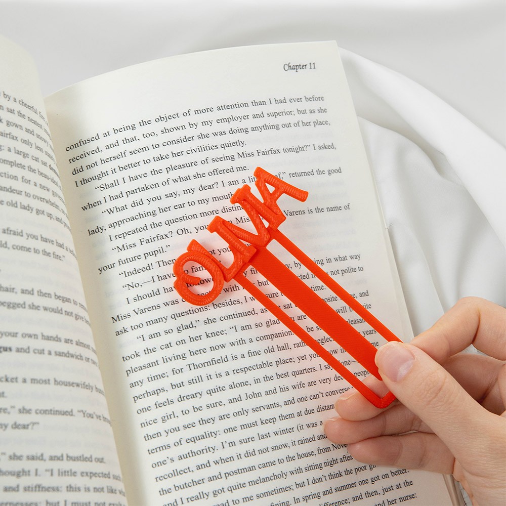 3D printed bookmark