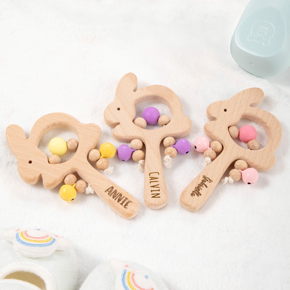 Wooden Baby Rattle