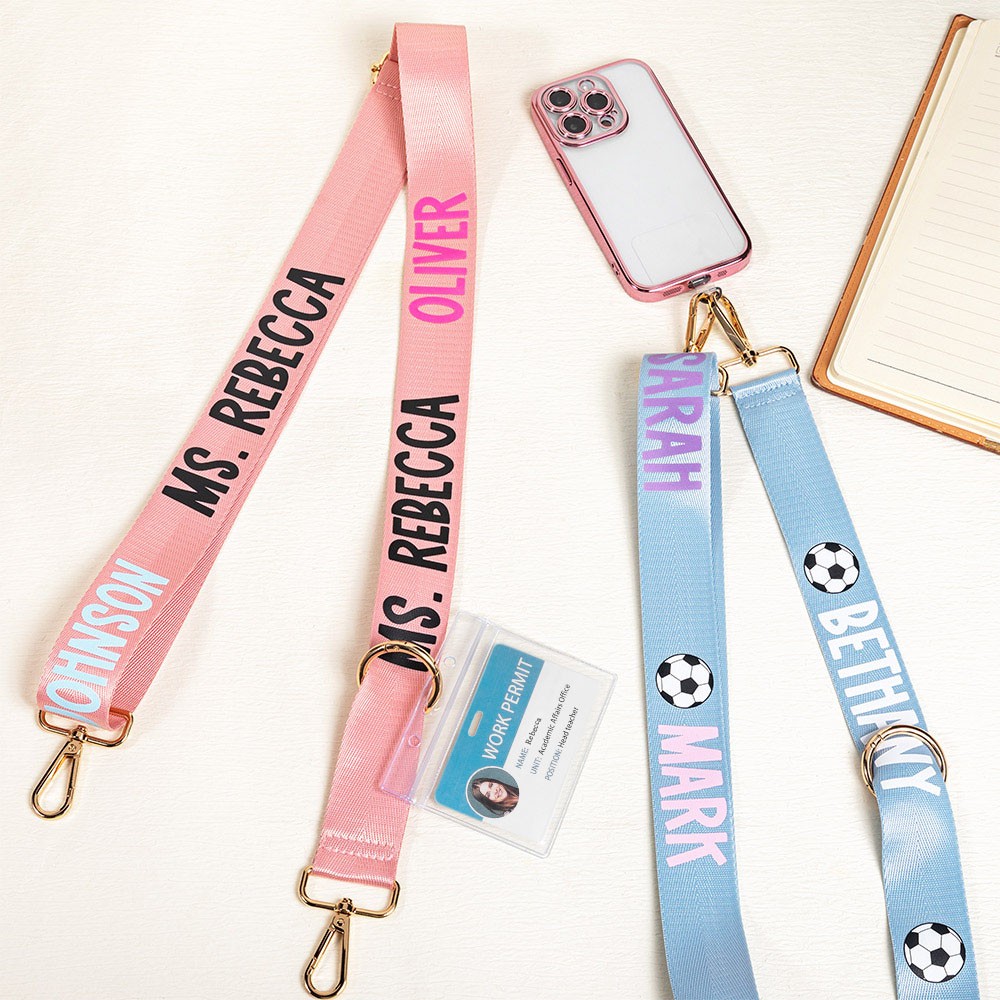 personalized name strap