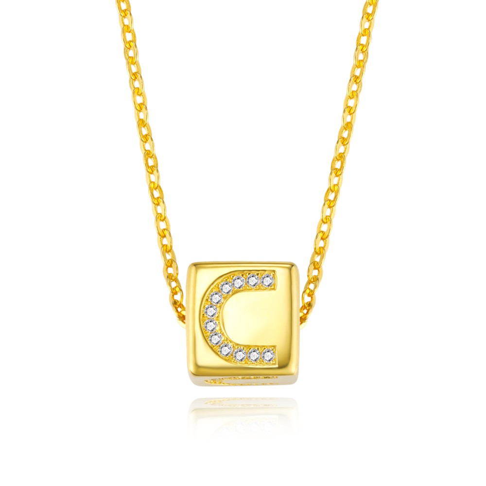 Cube Pendant Necklace