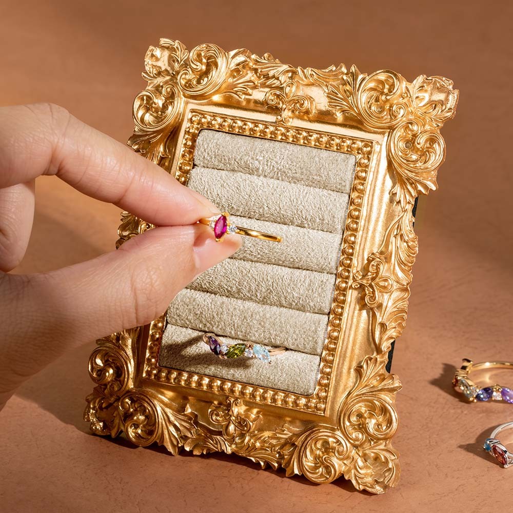 Vintage photo frame jewelry holder