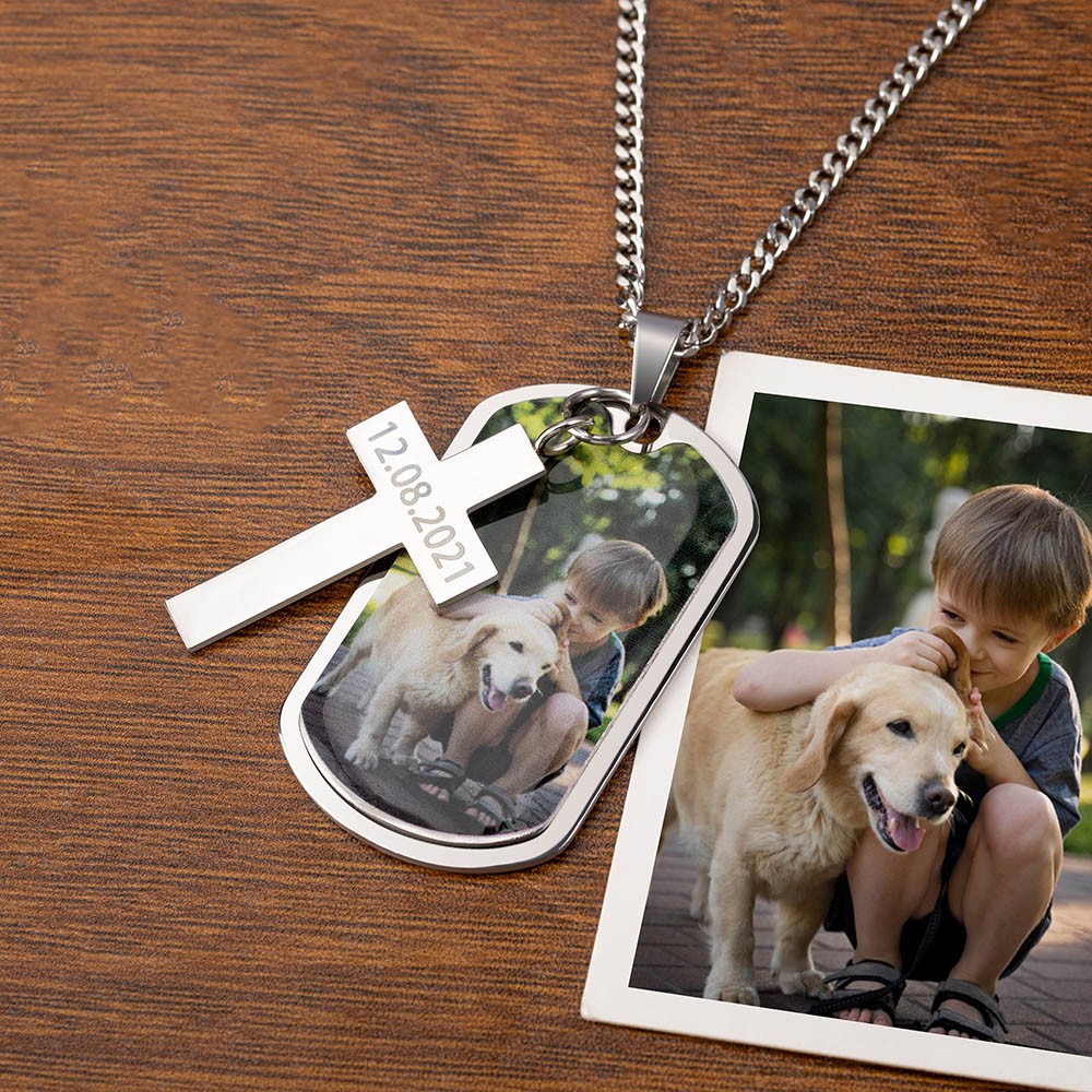 Collana Con Targhetta Per Figlio: "To My Son - Never Forget How Much I Love You" (Acciaio Inox)