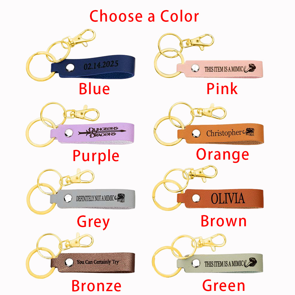 Custom Name Chest Mimic Dice Backpack Pendant, Monster Dice Key