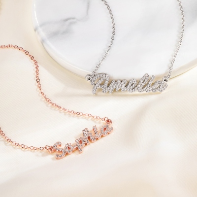 Diamond Name Necklace