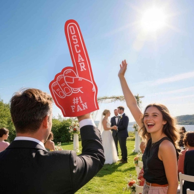 Personalized Funny Gesture Finger with Text, Multicolor Foam Finger, Sports Event Prop, Bachelorette/Bachelor Party Favor, Gift for Brides/Cheer Team