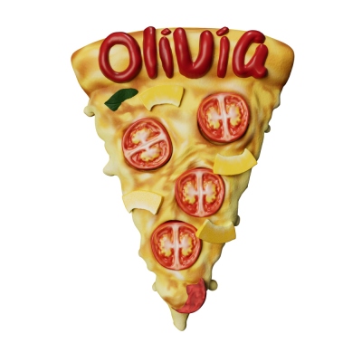 Custom Multifunctional Pizza Fridge Magnet