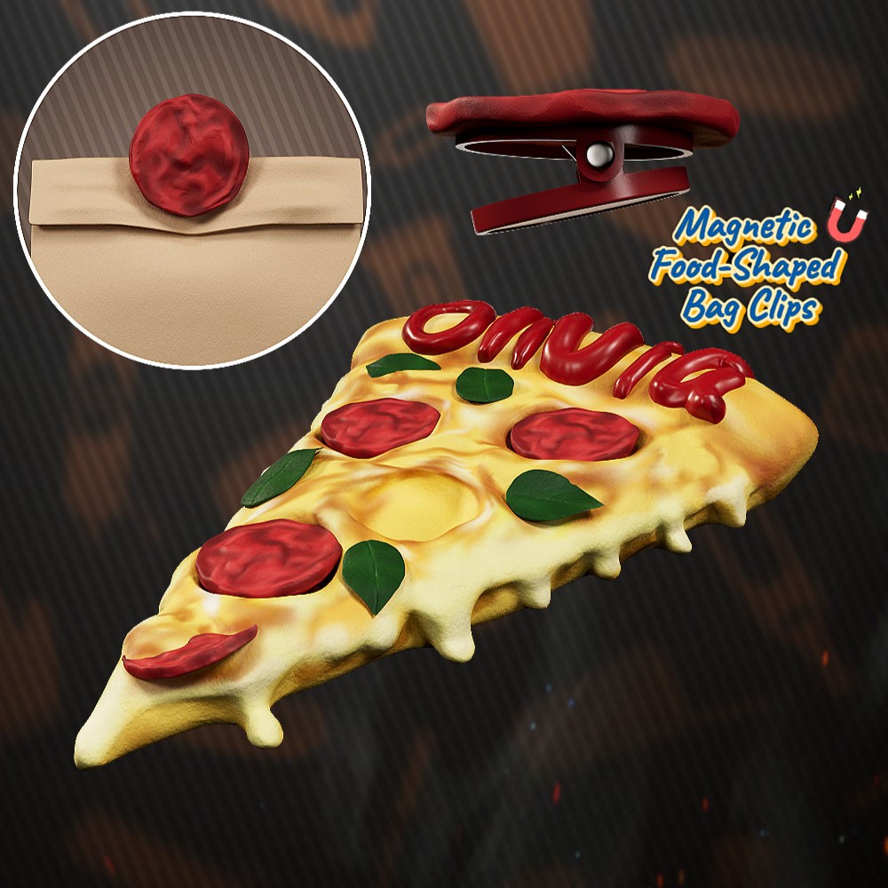 Custom Multifunctional Pizza Fridge Magnet