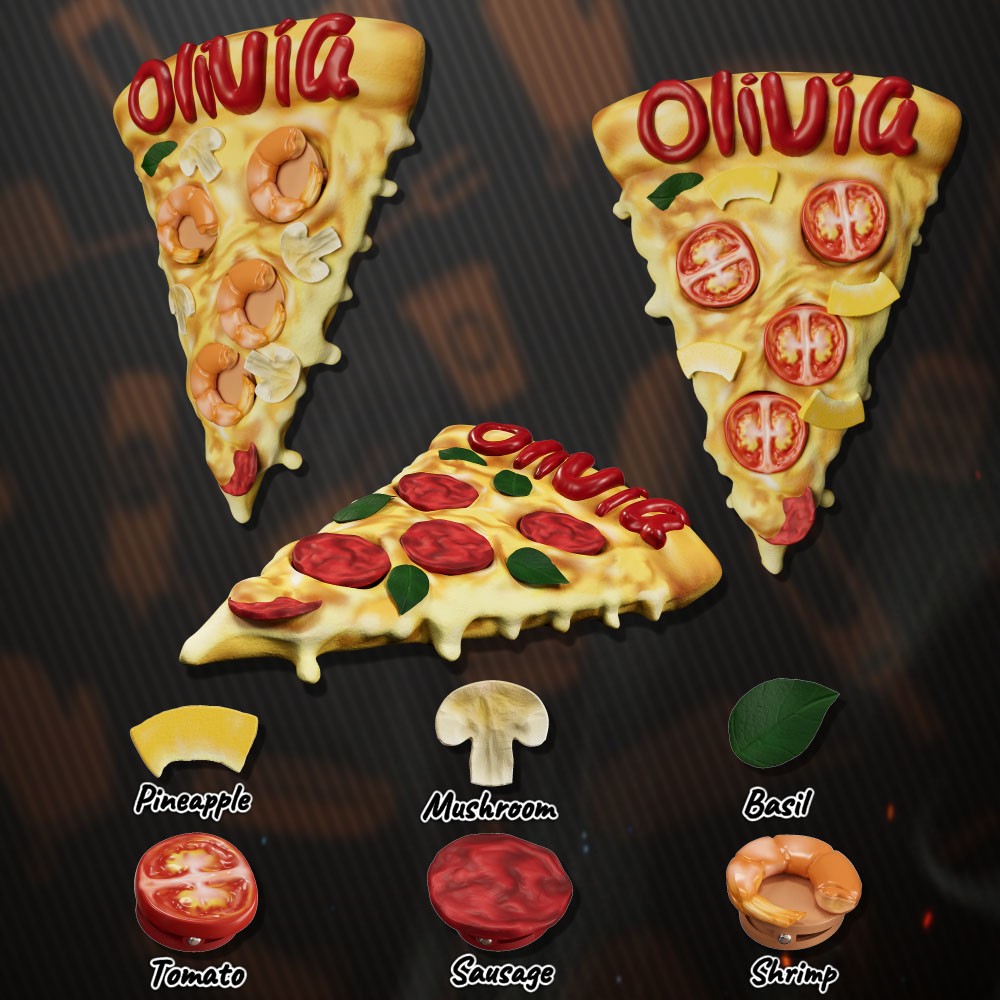 Custom Multifunctional Pizza Fridge Magnet