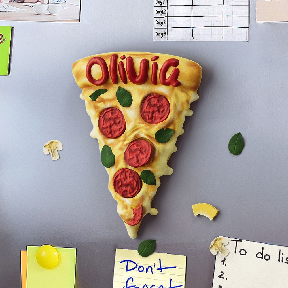 Custom Multifunctional Pizza Fridge Magnet