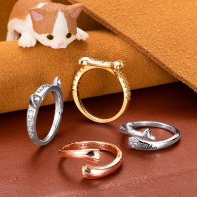Personalized Dog or Cat Pet Ring for Gift