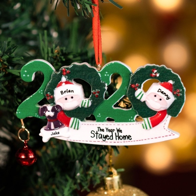 Personalized 2020 Christmas Family Ornament