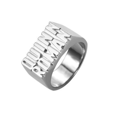 Personalized Unisex Ring with 2 Names