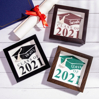Personalized Class of 2021 Graduation Wooden Sign