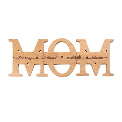 Custom Mom We Love You Family Name Sign