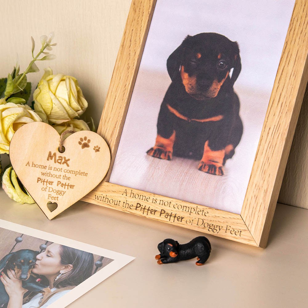 Personalized Dog Photo Frame & Wooden Plaque