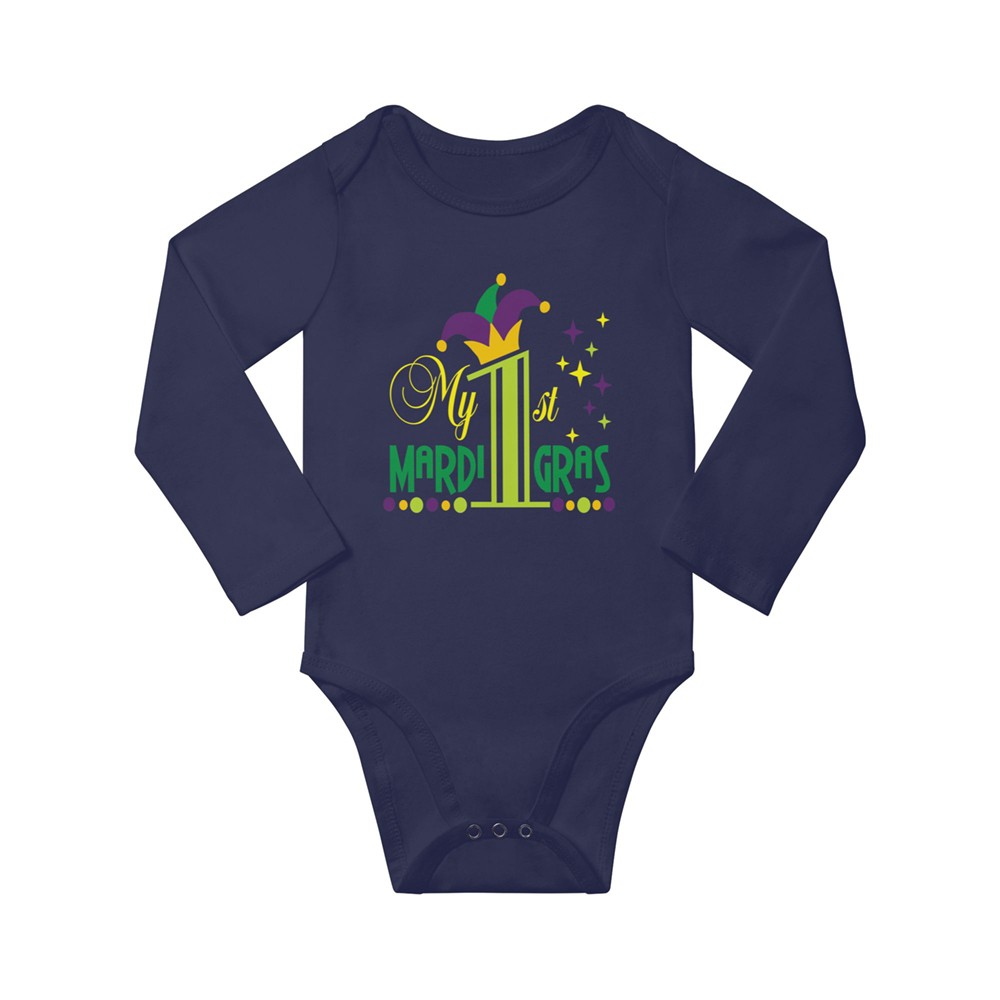 Cotton Long Sleeve Bodysuits, Unisex Baby Onesies with Commemoration Days, Bodysuit for Babies Gift for Newborn/Infants